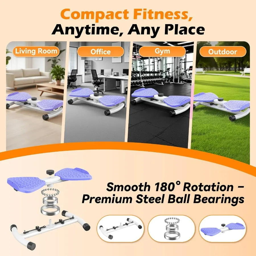 waist twisting machine for Exercise, Ab Twister Board, Core Twister for Women & Home Fitness, twist board for exercise,300 LBS C