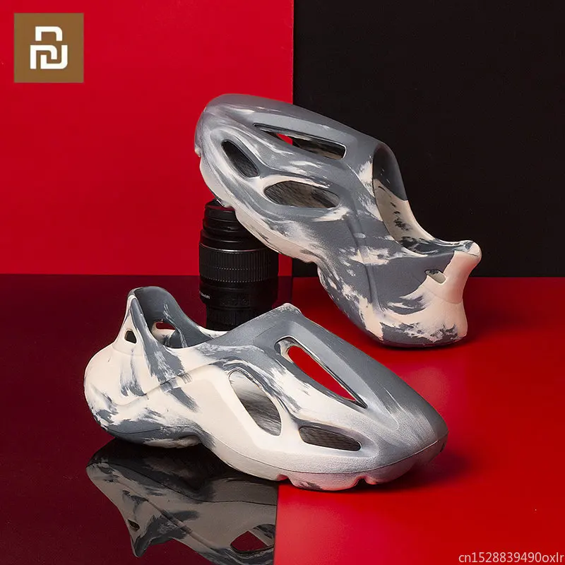 

Youpin Summer Men Women Slippers Camouflage Platform Outdoor Clogs Shoe Beach Sandals Male Soft EVA Sports Couples Flat Shoes