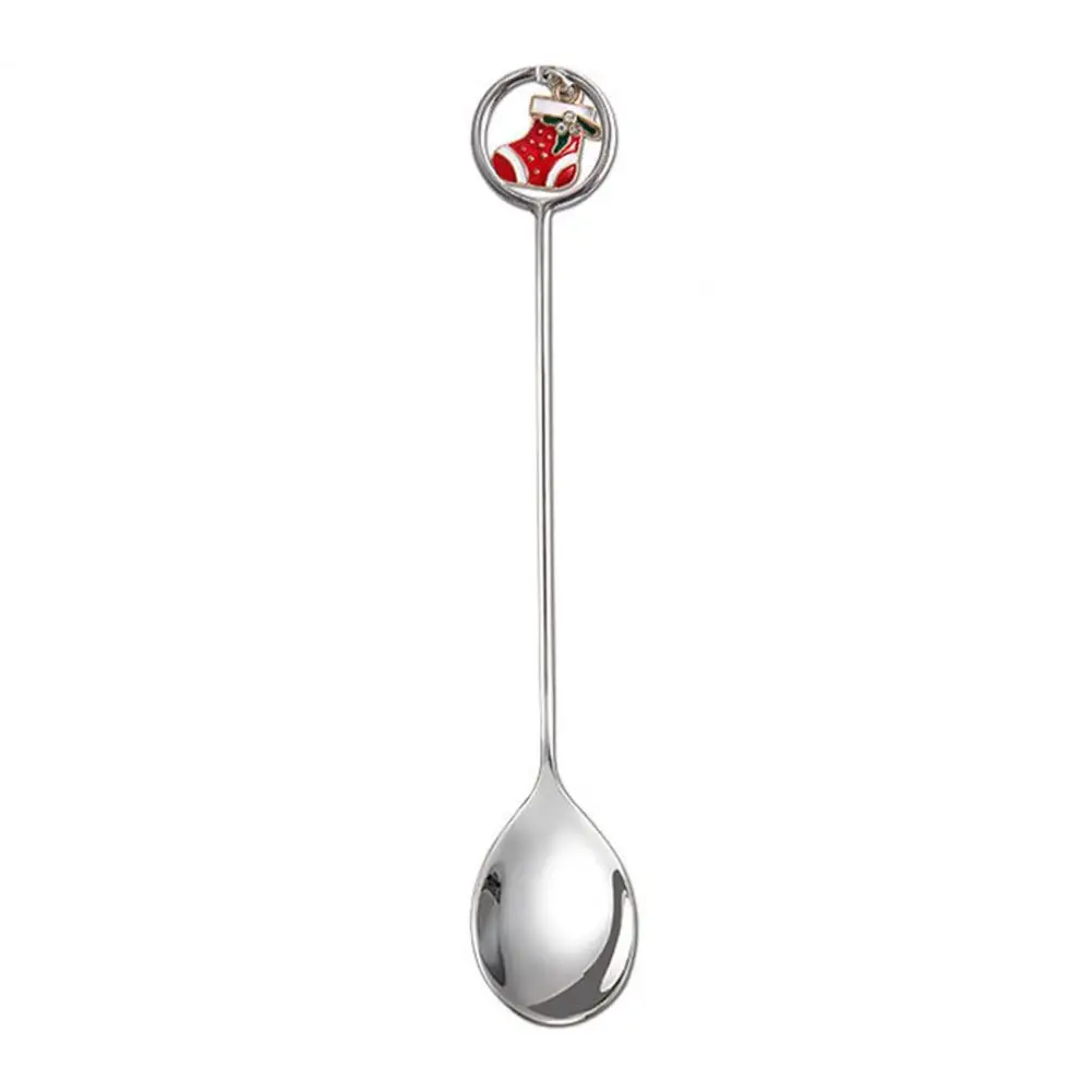 

Stainless Steel Fork Spoon Set Festive Stainless Steel Cutlery Snowman Design for Tea Coffee Desserts Christmas for Holiday