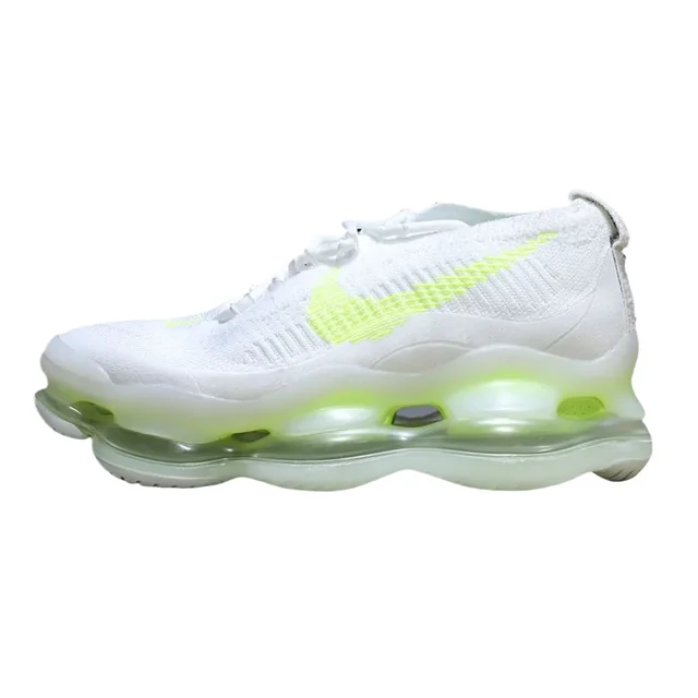 Nike Air Max Scorpion Women and Men White Green Fashionable Trend Breathable Leisure Anti-slip Shock-Absorbant Running Shoes