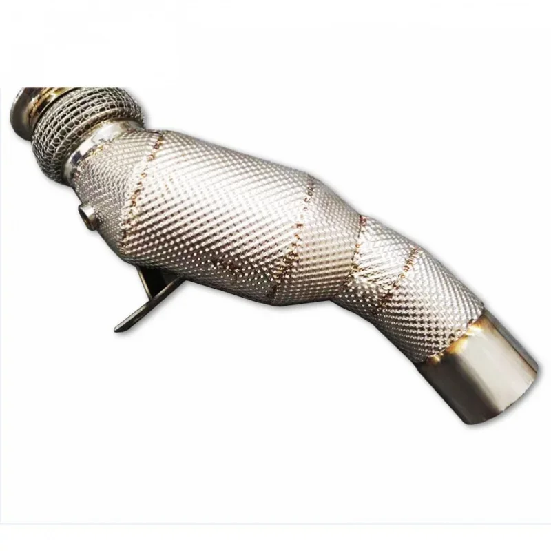 Head Section High flow Pipes branch downpipe Exhaust Pipe with catalyst for BMW M2 N55 3.0T -