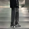 American Casual Jeans for Men 2025 Loose Straight Leg Wide Fit Pants Spring Summer Autumn Fashion