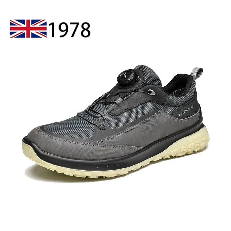 Men Waterproof Hiking Shoes Durable Outdoor Sport Trekking Men Shoes Lace-Up Climbing Hunting Sneakers