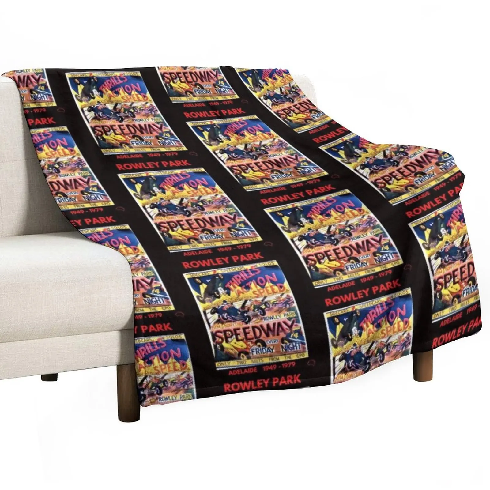 

Rowley Park Speedway, Adelaide Throw Blanket Cute Blanket Plaid manga