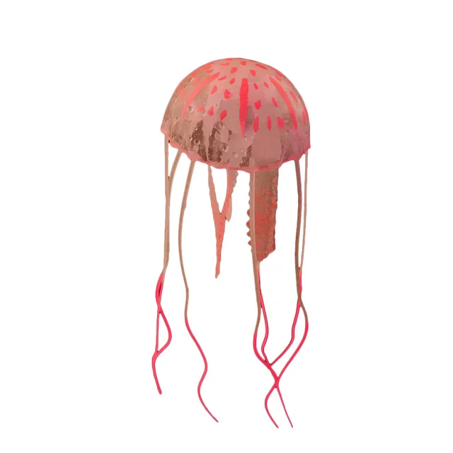 Aquarium Decoration Bionic Jellyfish Artificial Vivid Silicone Jellyfish Ornaments Fish Tank Décor Aquarium Accessories 