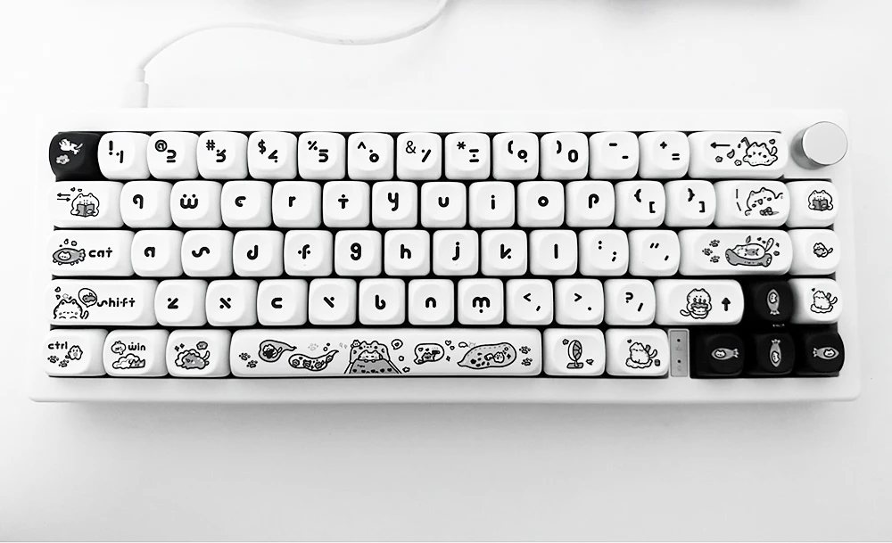 Kawaii Mao Profile Cat Fantasy Keycap Set (140 Keys) - Special Edition