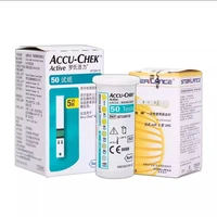 Appareil de mesure du glucose sanguin Roche ACCU Chek Active, bandelettes de test, lancettes, kits de glucomètre pour diabète 5