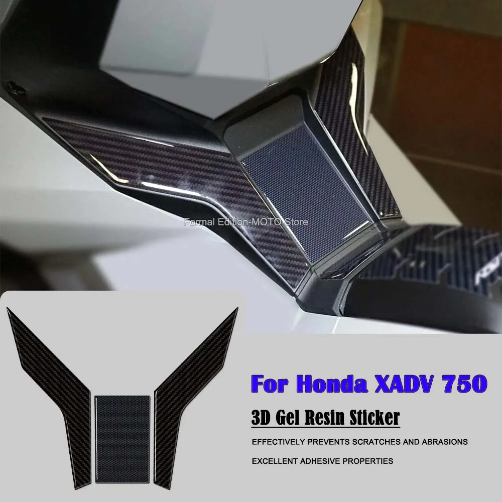 For Honda XADV 750 2021-2024 3D Gel Resin Sticker Waterproof Motorcycle Footpeg Protection Decorate Decal