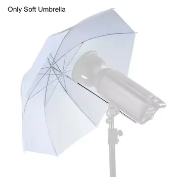 50cm / 20인치 사진 조명 반사판, 흰색 스튜디오 우산, 사진 조명 우산, 디퓨..