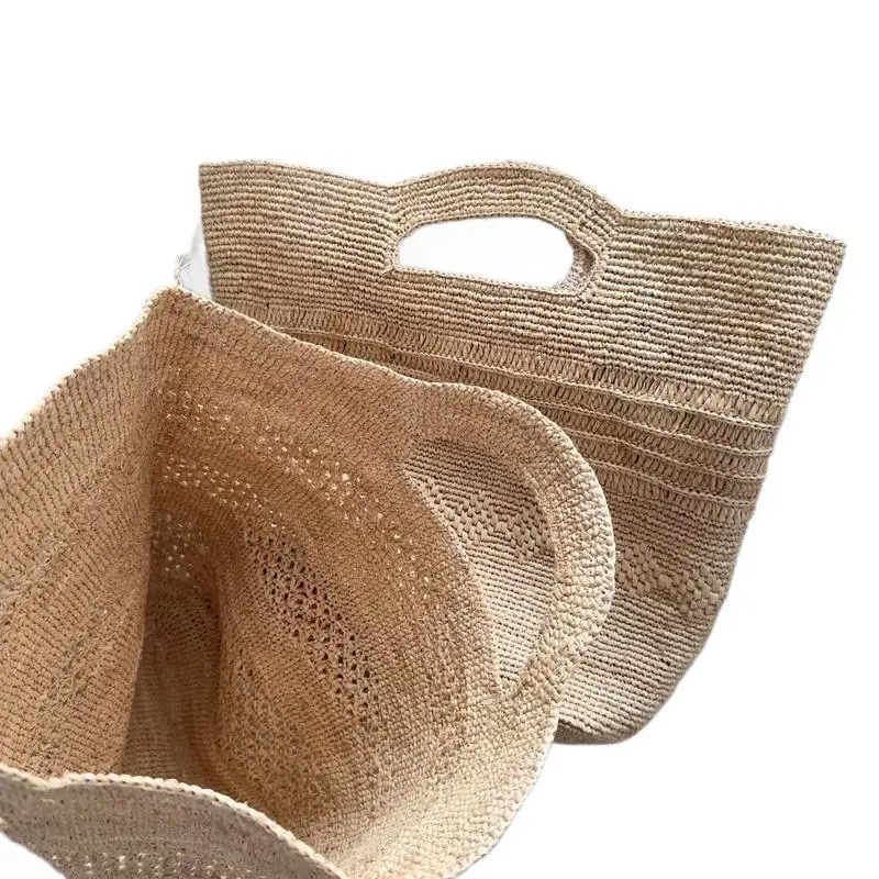New Summer Bags For Women Luxury Designer Handbag Purse 2025 New To Weave Large Capacity Shoulder Straw Beach Tote bag
