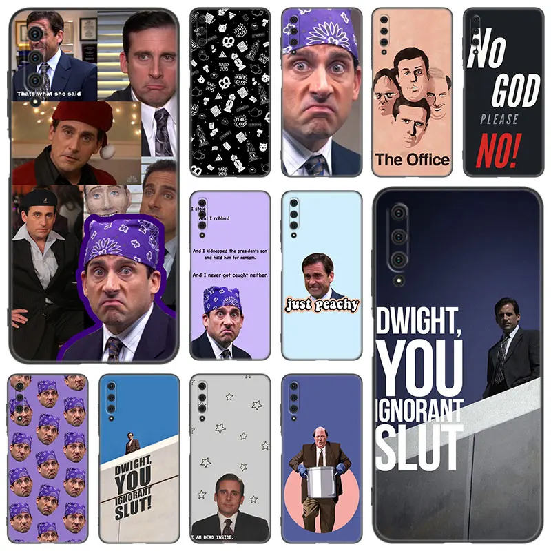 Custodia Per Telefono Michael Scott The Office Per Huawei Y6 Y7 Y9 Prime Y5 2018 2019 2020 Y5P Y6P Y7P Y8P Y6S Y8S Y9S Y7A Y9A Cover Nera