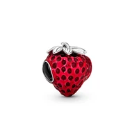 Hot Sale Cherry Fruit Lemon Slice Strawberry Durian Apple Chili Charm Beads Fit Original 925 Sterling Silver Bracelet Jewelry 2