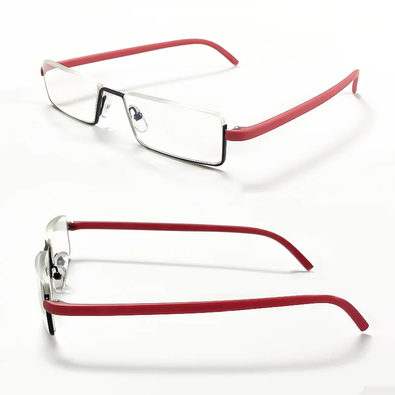 TR90 Reading Glasses for Men Anti Blue Light Presbyopic Glasses Metal Square Glasses for Sight Plus Lenses +1.0 To +4.0