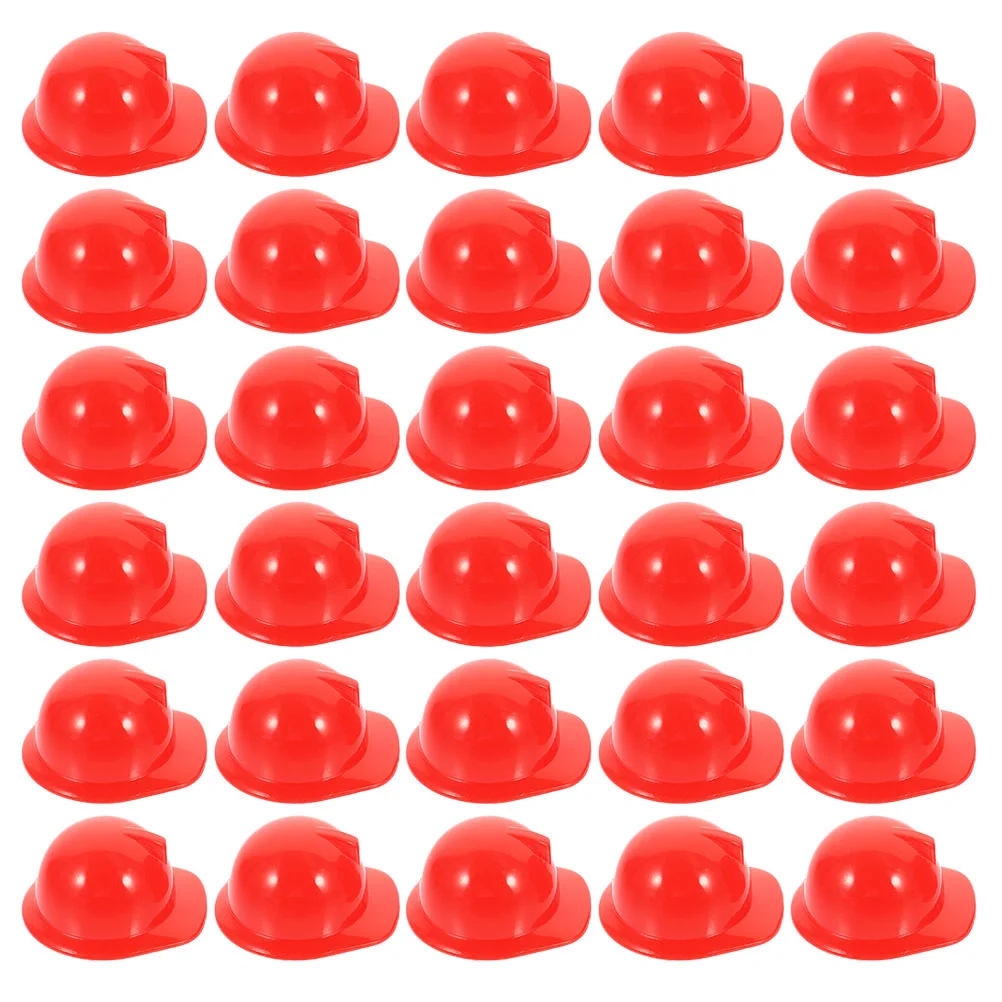 

Miniature Construction Hats Mini Building Hard Toy Party Hats Dress Up Caps Hat Safety Party Decor Doll Hat Accessories