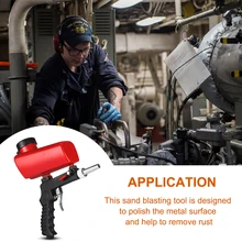 

Adjustable Sandblasting Gun 90psi Portable Sand Blaster Sand Blasting Machine Gravity Small Handheld Pneumatic Blasting Gun Set
