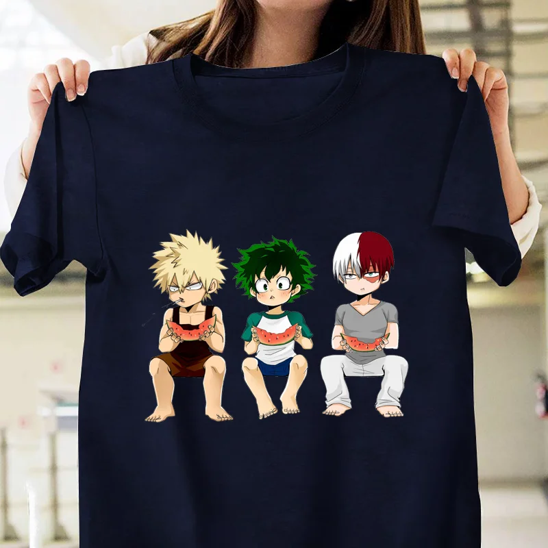 T-shirt My Hero Academia Todoroki Deku - Merchandising Officiel, Coton, Coupe Classique