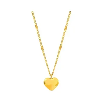 New Cross-border Couple Cavicle Chain Geometric Heart-shaped Light Luxury Temperament Simple Sweet Love Pendant Necklace Jewelry 6