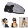 1PC Flag Pattern Stretchable Sports Headband Men Women Fitness Sweat Bands Anti-Slip Yoga Hair Bands Oudoor Headband Scarf 2