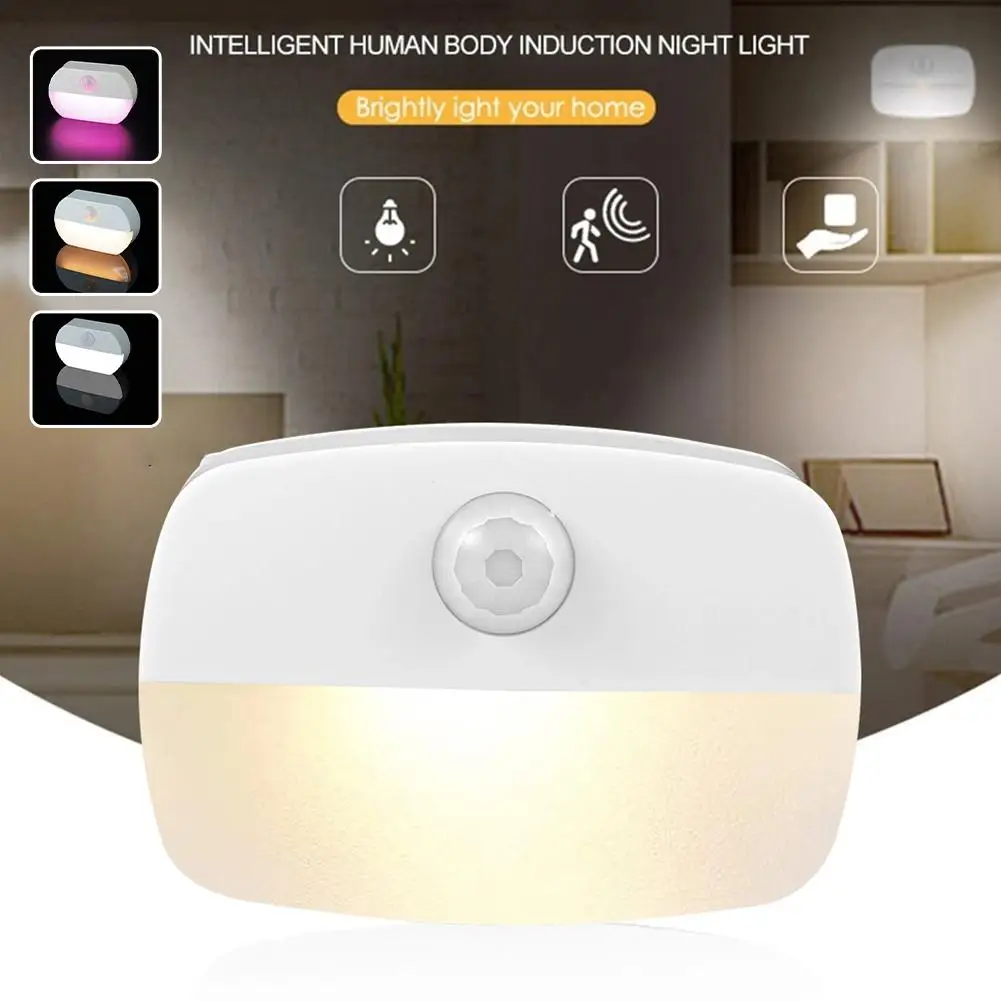

LED Intelligent Human Body Sensing Light No.7 Battery Corridor Small Night Light Headboard Home Wardrobe Light G8K2