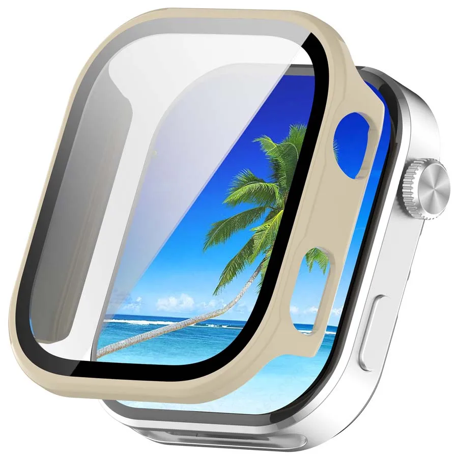 Tempered Glass Screen Protector & Hard PC Protective Bumper