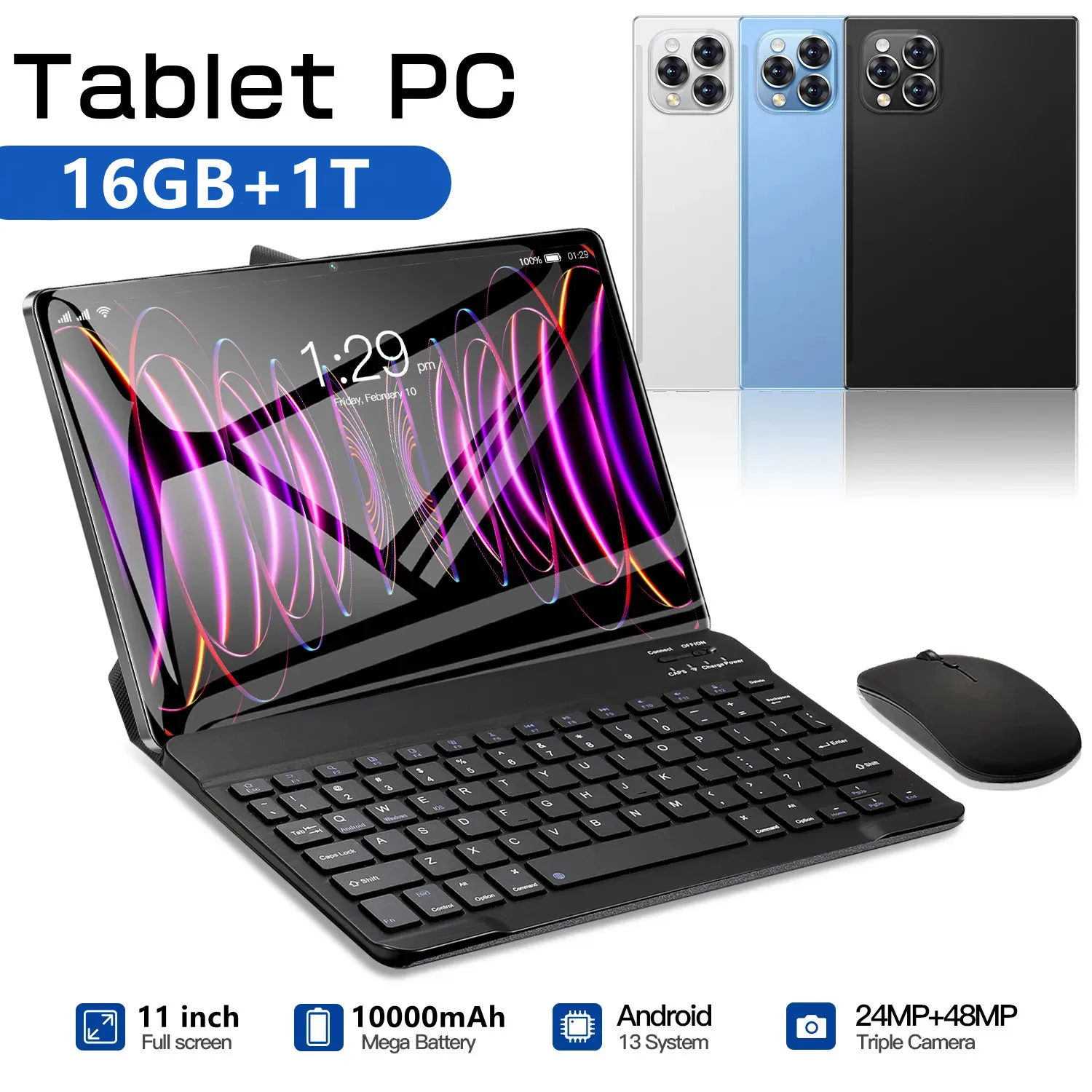 2024 NEW Global Version Pad 15 Pro Tablet Android13 11 Inch 16GB 1024GB 5G Dual SIM Phone Call GPS Bluetooth WiFi WPS Tablet PC