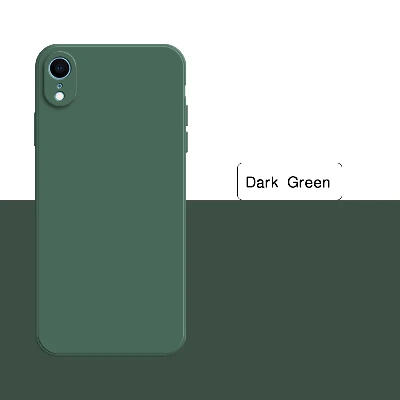 Premium Liquid Silicone Phone Case - Soft Solid Color Back Cover