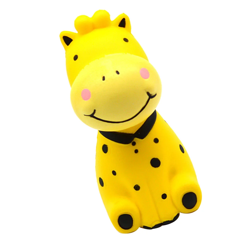 

Desktop Toys PU Slow Rising Squeeze Stress Giraffe Relieve Earth Tones Squeezing Ornament