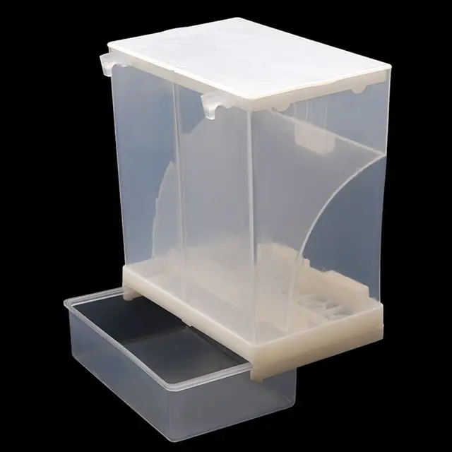 1 Pc Bird Automatic Feeder Parrot Splash Proof Removable Container Bird Cage Bird Feeder Starling Tiger Skin Peony Accessories 4