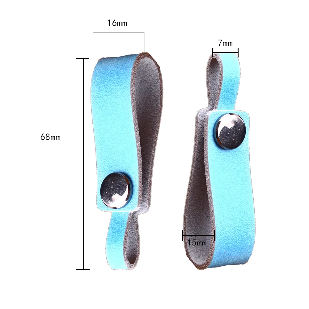 Metal Keychain KEYYOU New Model Style For Car Auto Genuine Leather Tow Straps Material Smooth Surface Car Key Ring Chain Interior Keychain