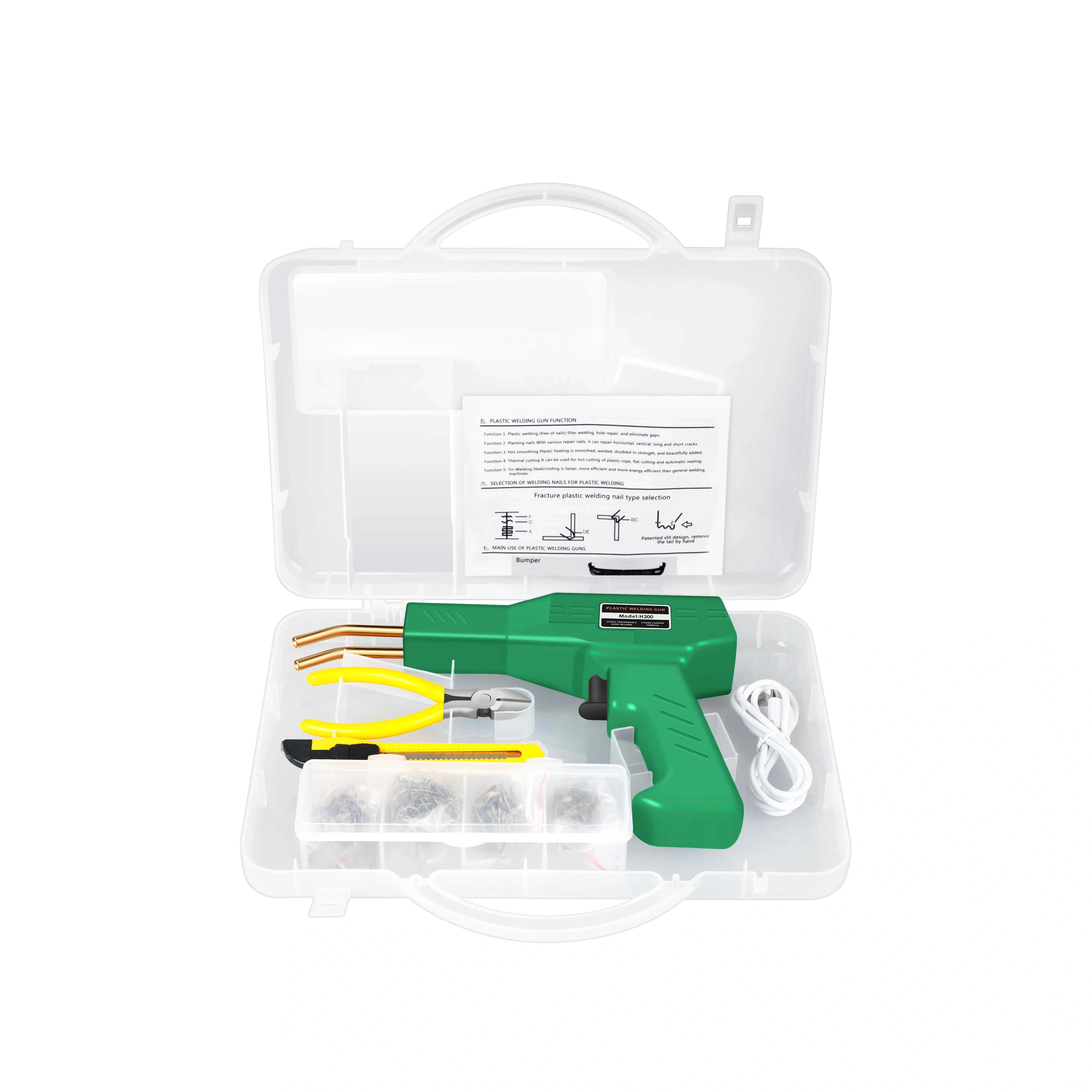 Heat Gun Plastic Welder & Bumper Repair Kit