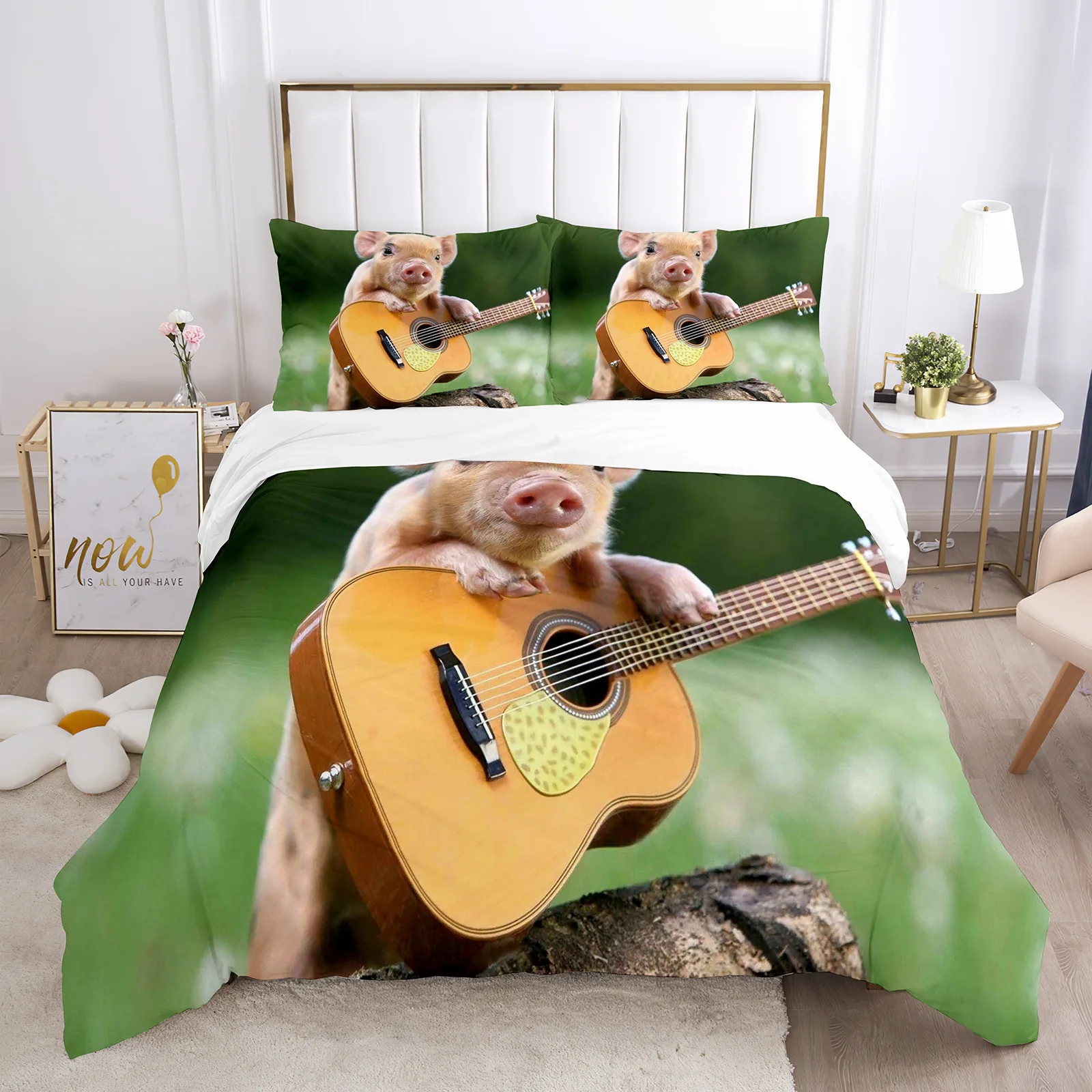 Shaun The Sheep Beddengoed Set Cartoon Schapen Dekbedovertrek Set Voor Jongens Jeugd Tieners 3D Gedrukt 3 Stuks Set Dekbedovertrek Kids Meisjes Slaapkamer Decor King Size