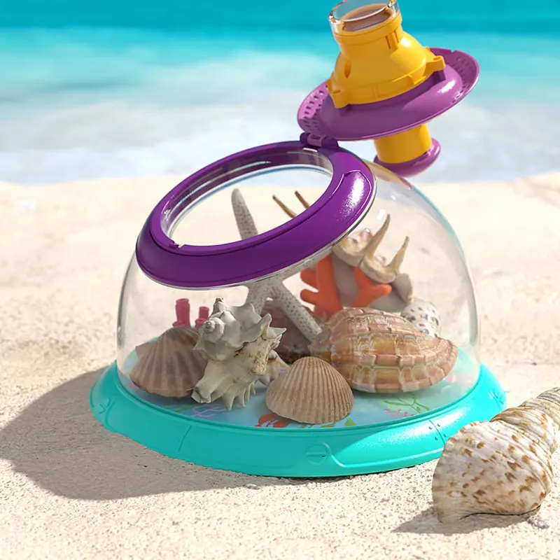 

Cute Fish Tank Children's Gift Creative Small Table Top Mini Plastic Goldfish Pet Live Animal Feeding Observation Turtle Tank