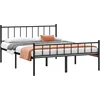 Frame-Classic Metal Platform Bed Frame, Mattress Foundation with Steel Slat Support, Under Bed Storage, No Box Spring Needed 3