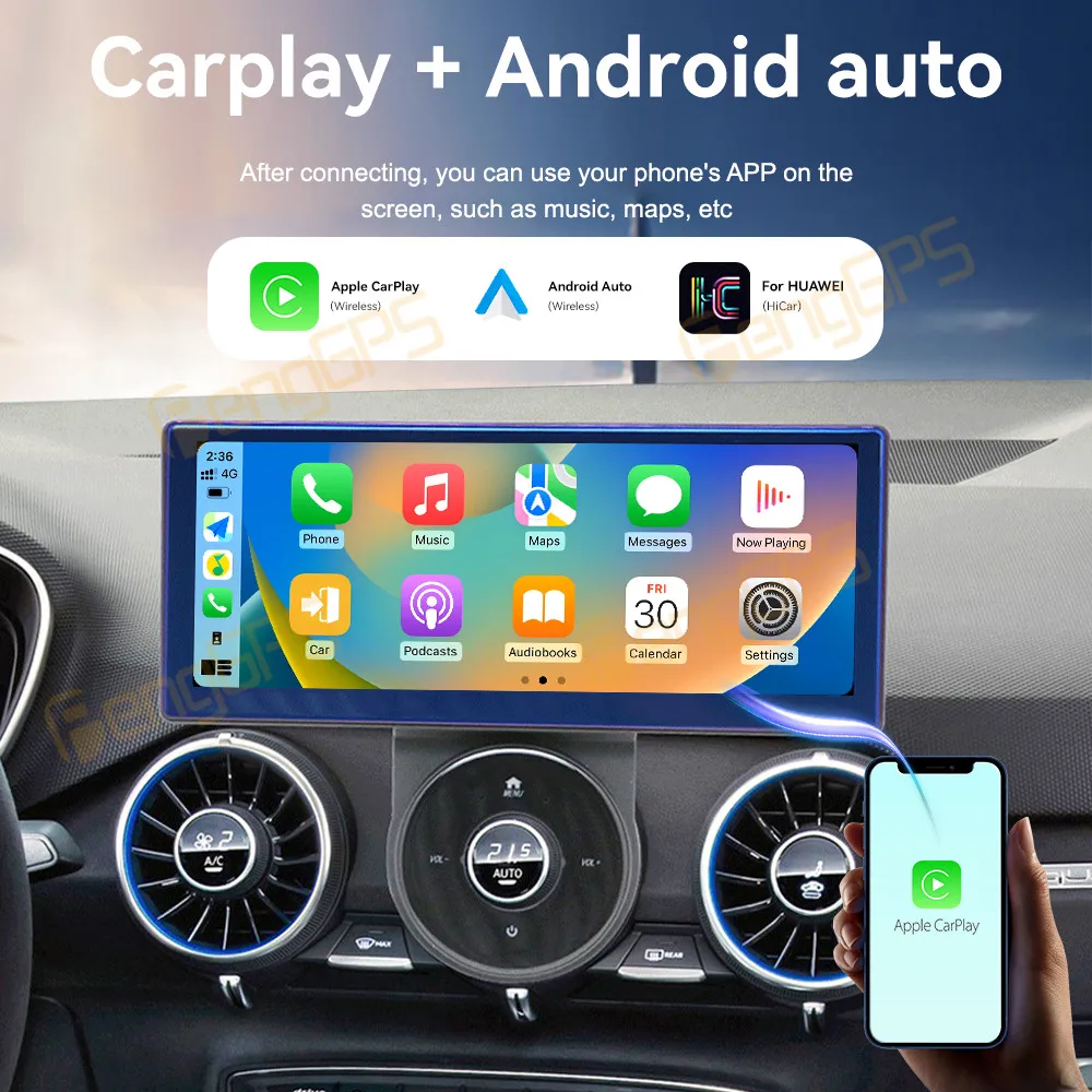 10.25" Android 13 CarPlay Car Radio For Audi TT RS 2015-2022 AI Touch Screen Multimedia Player GPS Navigation Car Accessories - Image 4