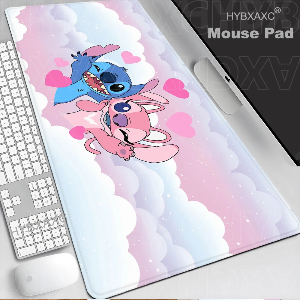 Large Kawaii Stitch Anime Mouse Pad - Non-Slip Gaming Desk Mat