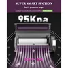 Mesliese Vacuum Sealer Machine,95kPa 140W One Hand Operation Food Sealer,Double Seal Strip w Build-in Cutter & Countdown Display 4