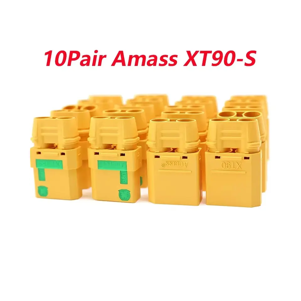 10 Pairs Amass XT90S XT90-S XT90 Connector Anti-Spark Male Female Connector for Battery, ESC and Charger Lead image 8