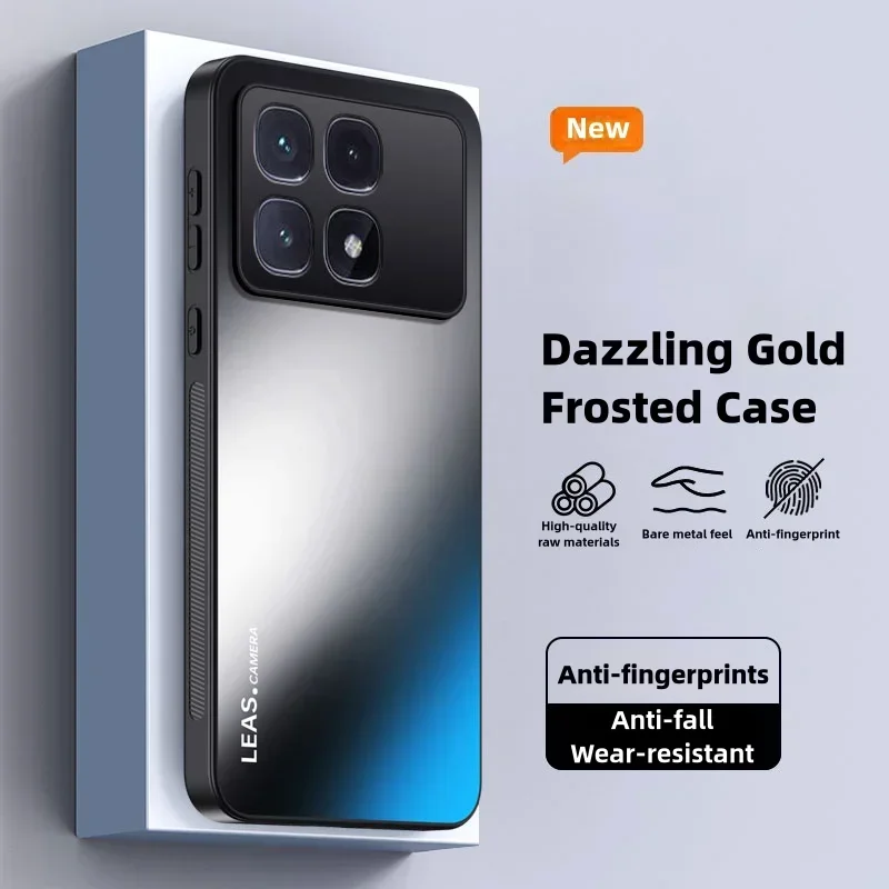 Frosted Dazzling Gold Silicone Protective Phone Case