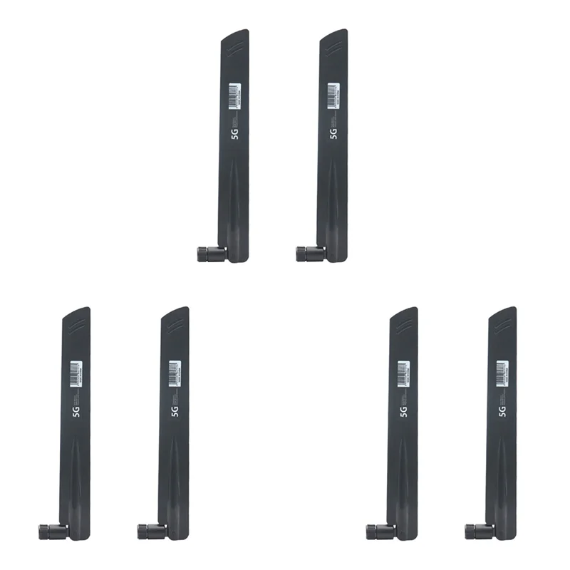 DIGIT-6 Pcs 3G 4G 5G 안테나 600-6000Mhz 18Dbi 게인 SMA 남성 무선 네트워크 카드 Wifi 라우터 높은 신호(C)
