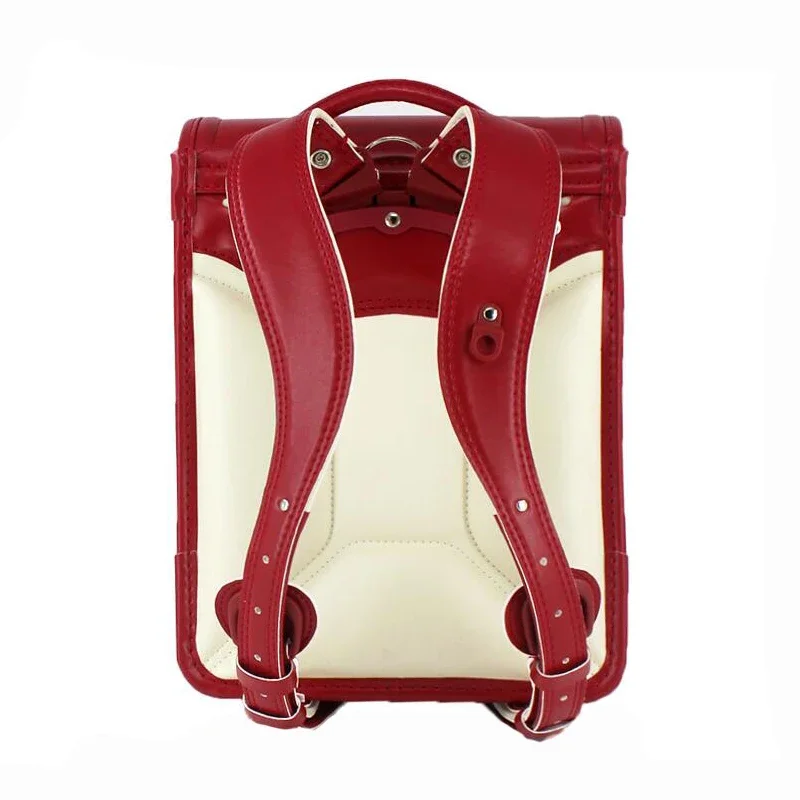 

Japan Quality Randoseru Book High Boy Children Hasp School Student Metal Girl Backpack Leather Bag Orthopedic Kid And For