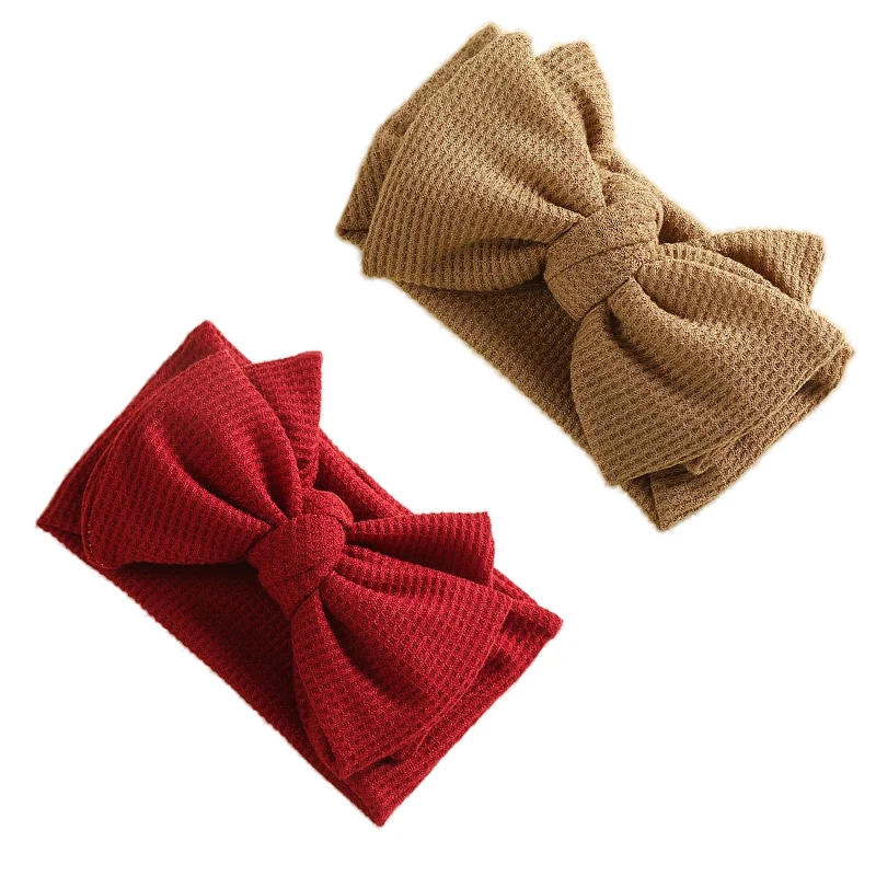 Set Di 6 Fasce Per Capelli Con Fiocco A Orecchie Da Coniglio, Elastiche, Per Donne E Ragazze, Colori Assortiti