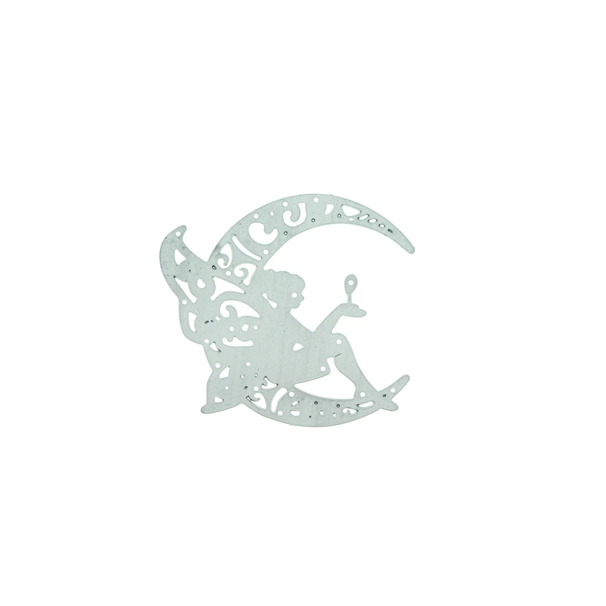 금속 절단 다이, 요정 달 펀치 컷 스텐실 핸드메이드 인사말 카드 공예 종이 스크랩북 재료 공급