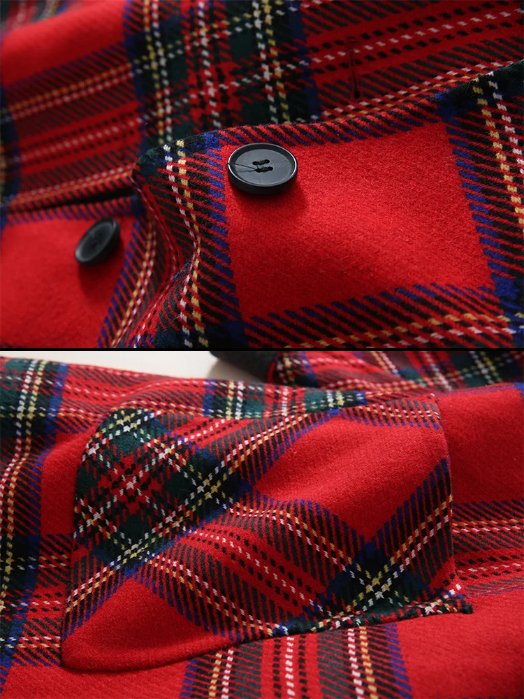 Red Women Cashmere Jacket | Reversible Jacket Women