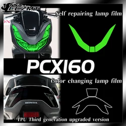 For Honda PCX160 headlights tail light film instrument film smoked black transparent protective film waterproof modification