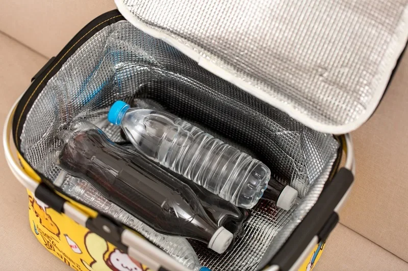 Doraemon cartoon picnic ice outdoor cold insulation lunch bag handbag picnic basket storage basket lunch box bag 4
