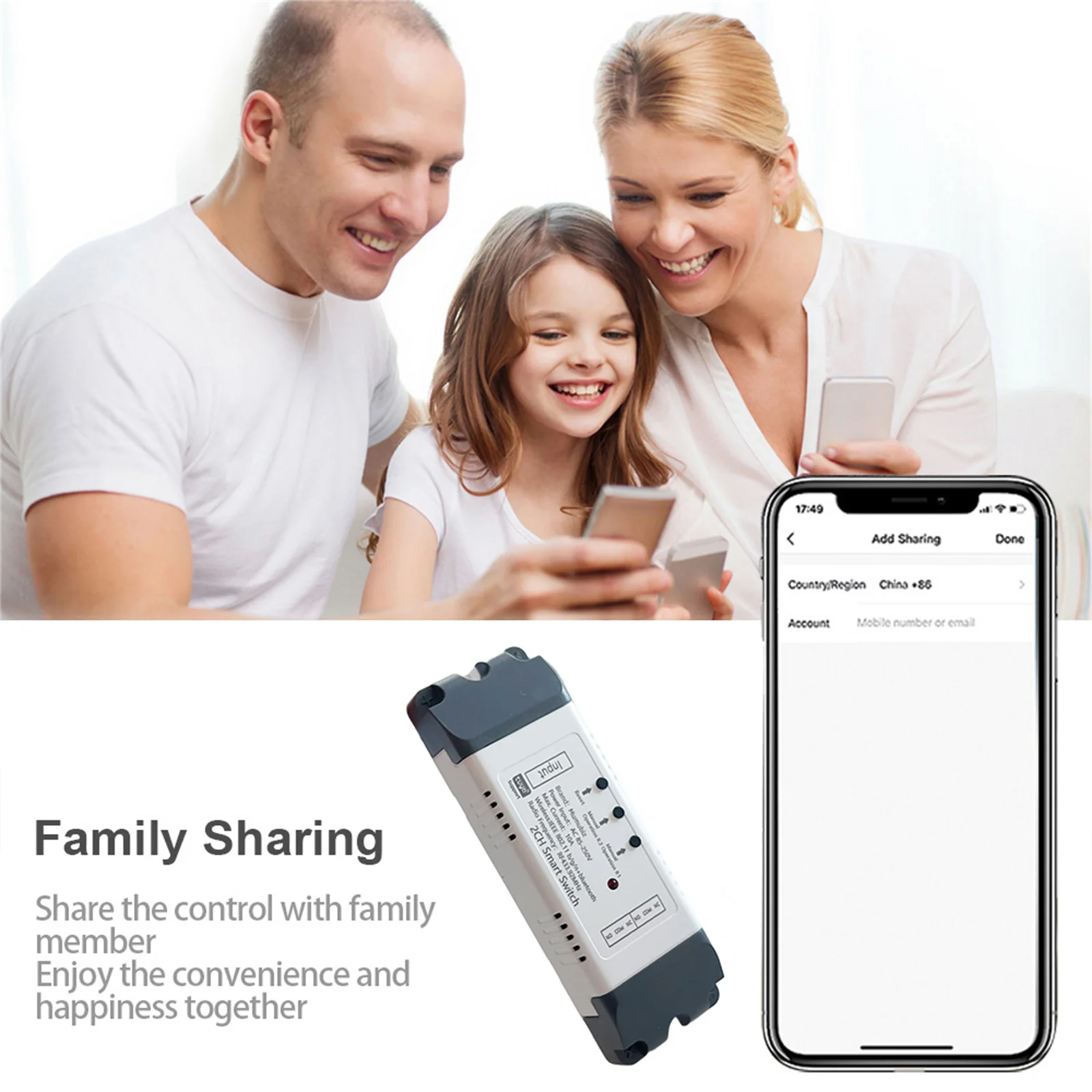 Tuya Smart Life WiFi Switch 90-250V Dry Contact Relay InterLock/ Selflock/ Momen