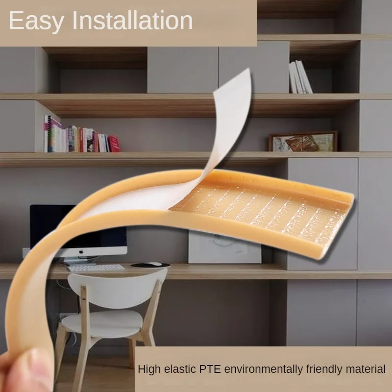 5M U-shaped Edge Banding Cabinet Desktop Edge Banding Decorative Strip TPE Wood Furniture Protector Cover Home Decoration