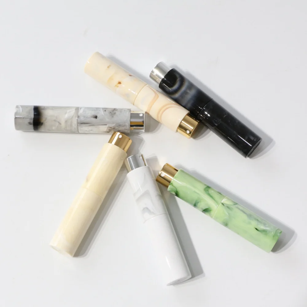 10ml 대리석 향수병 잉크 패턴 스프레이 리필 가능 병입 휴대용 미니 분무기 화장품 용 액체 용기