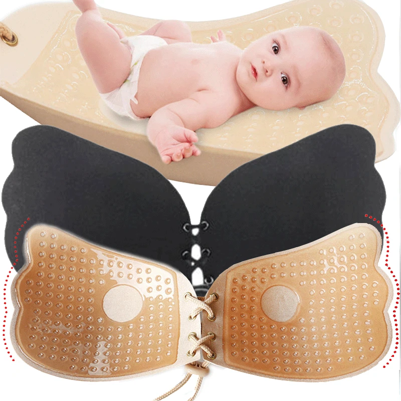 Seamless Wireless Adhesive Sticky Bra Strapless Push Up Bras Women Sexy Backless Lingerie