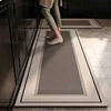 Kitchen Carpet Waterproof Oil-proof Floor Mat Pvc Leather Non-slip Foot Mats Long Strip Home Decoration Rug Alfombra De Cocina 1
